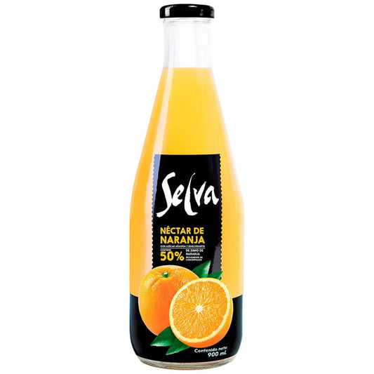 Jugo Néctar de Naranja SELVA Botella x 900 ml