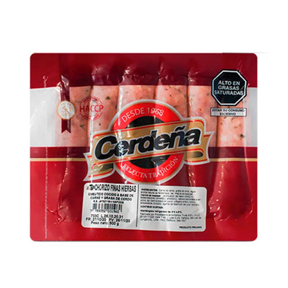 CERDEÑA CHORIZO FINAS HIERBAS X 500 GR
