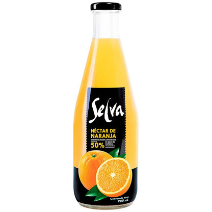 Jugo Néctar de Naranja SELVA Botella x 900 ml